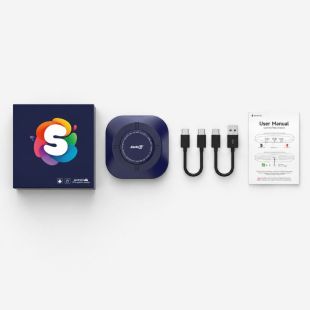 جهاز Android Box لاسلكي لـ CarPlay وAndroid Auto بذاكرة 2+16 جيجابايت