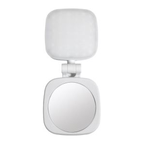 مرآة سيلفي LED قابلة للطي 6.1 × 6.1 × 4.5 سم