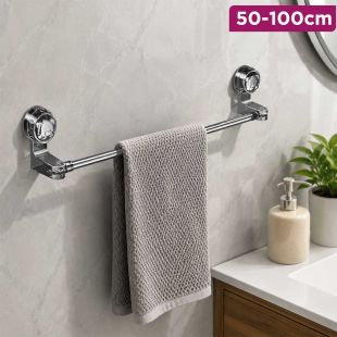 Wall-Mounted Multi-Purpose Towel Rack 50–100cm