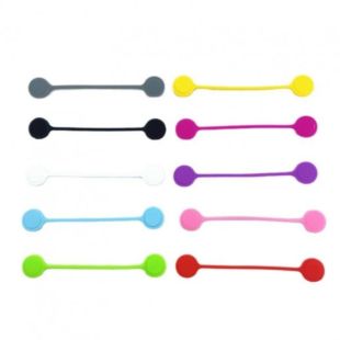 Set of 10 Magnetic Earbud and Data Cable Organizer