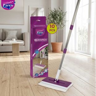 Parex Quickpick Floor Mop with Free Cleaning Wiper 10 Pcs