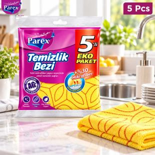 Parex All Purpose 30% Microfiber Cloth 5 Pcs