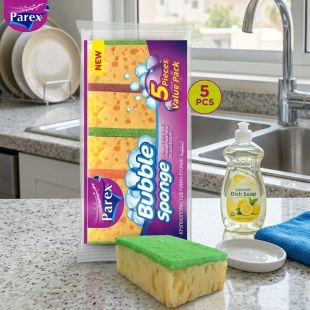 Parex Dishwashing Bubble Sponge 5 Pcs