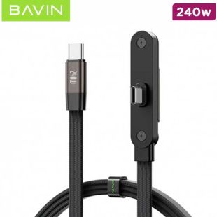 Bavin 240W Type-C to Type-C Fast Charging Cable With Phone Stand