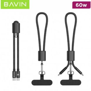 Bavin 60W PD 2-in-1 Portable Fast Charging Lanyard Cable