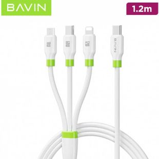 Bavin 3-in-1 Fast Charging Cable 1.2 M