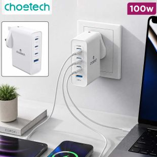100W GaN 4-Port Fast Wall Charger by Choetech