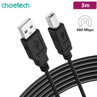 480Mbps USB-A to B Printer Cable 3m by Choetech