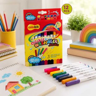 12-Color Washable Marker Set