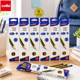 HB Pencil Set 6 Packs by Cello