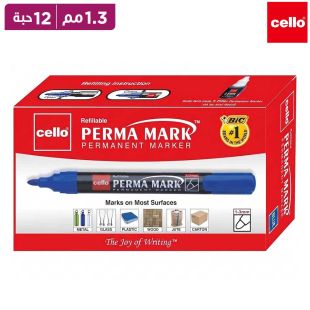 طقم أقلام ماركر أزرق 1.3 مم 12 حبة من Cello