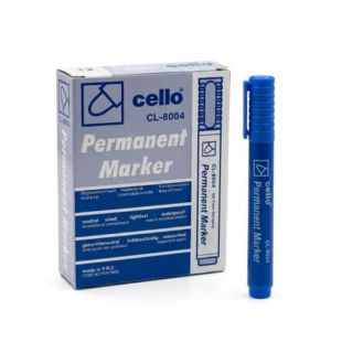 Cello Permanent Marker Blue 12 Pieces