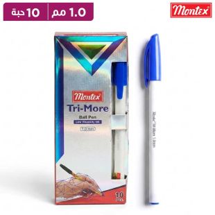 طقم أقلام Trimore حبر جاف 1.0 مم 10 حبات من Montex