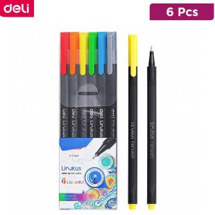 Deli Fine Liner 0.45mm 6 Pieces