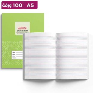 دفتر A5 بأربعة أسطر 100 ورقة من Partner