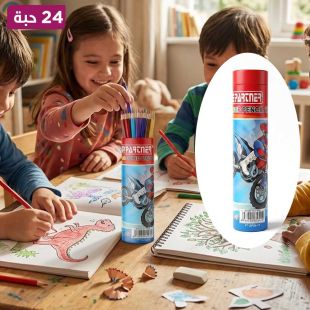 طقم أقلام تلوين خشبية 24 حبة