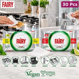 FAIRY Surface Cleaning Wipes with Flip-Top Lid 30 Wipes