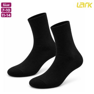 جوارب قصيرة للأولاد والبنات أسود - 5 أزواج من Lark