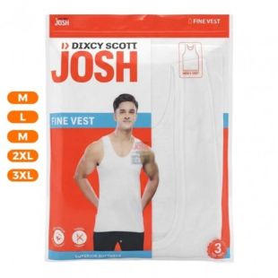 تيشيرت داخلي قطن بدون أكمام للرجال من Josh