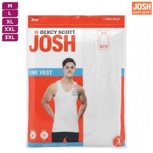 تيشيرت داخلي قطن بدون أكمام للرجال من Josh