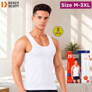 Men's 100% Cotton Sleeveless Inner T-Shirt by Dixcy Scott