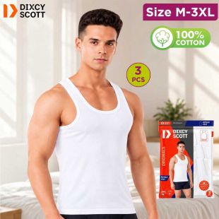 Men's 100% Cotton Sleeveless Inner T-Shirt by Dixcy Scott