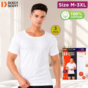 Men's 100% Cotton Slim Fit Half Sleeve Inner T-Shirt by Dixcy Scott