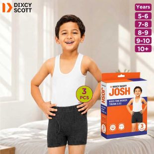 Kid's Josh Fine Elastic Trunk Pack of 3 by Dixcy Scott