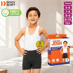 Kid's Josh Fine Elastic Trunk Pack of 3 by Dixcy Scott