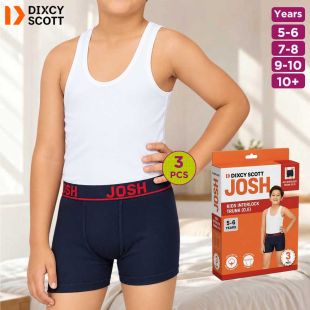 Kid's Josh Interlock Elastic Trunk Pack of 3 by Dixcy Scott