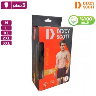 شورت داخلي قطن بخصر مرن للرجال من Dixcy Scott