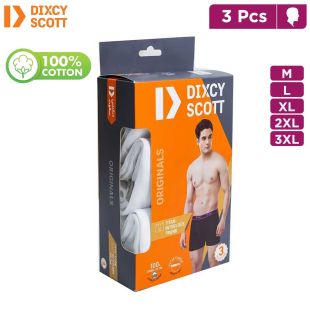 Men's Titan Interlock Elastic Trunk Pack of 3 by Dixcy Scott