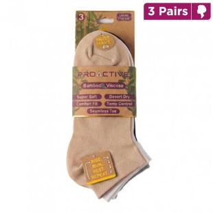 Women's Bamboo Fiber Socks 3 Pairs by Proactive