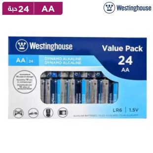 بطاريات Dynamo قلوية AA بجهد 1.5 فولت - 24 حبة من Westinghouse
