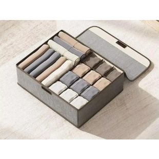 Underwear Organizer Box with Lid 46 x 31 x 12cm by Taw9eel Essentials
