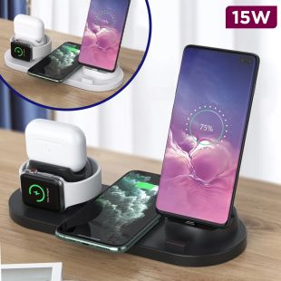 Universal Wireless Charging Station 15W Fast Charge