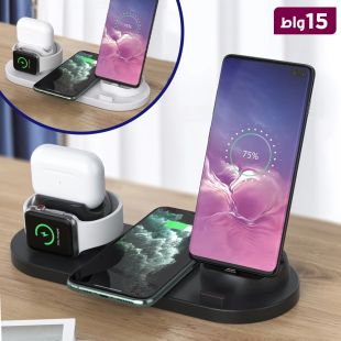 قاعدة شحن سريع لاسلكية متعددة الاستخدامات 15 واط
