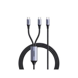 UGREEN 100 W Type-C to Type-C 2 in 1 Charging Data Cable