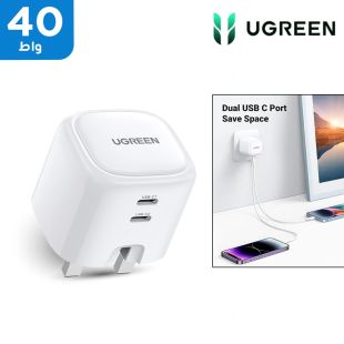 شاحن سريع Type C قوة 40 واط UK من UGreen