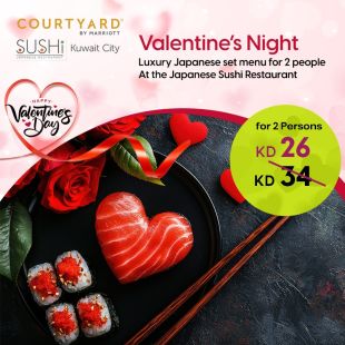 A Luxurious Japanese Valentine’s Day Set Menu at Sushi Japanese Restaurant - Courtyard By Marriott