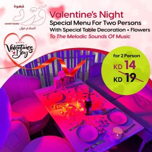Enjoy Valentine's Night  Special Menu For Two Persons at WARD Café