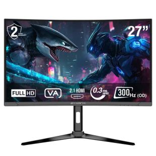 Sharx JAWS Full HD 27inch, 300Hz, Curved Gaming Monitor (New Product / Open Box)