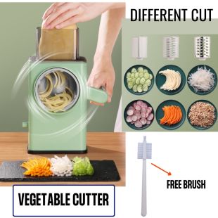 Vegetable Chopper with 3 Replaceable Blades