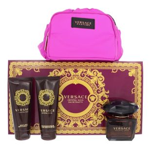 Versace Crystal Noir 4Pcs Gift Set EDT For Women