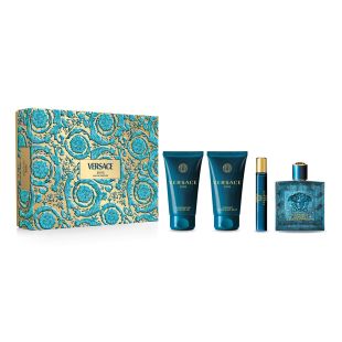 طقم هدية Eros Pour Homme للرجال 4 قطع EDP من Versace