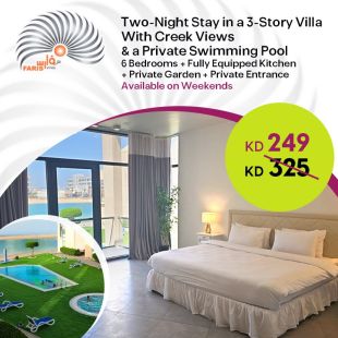 Enjoy Weekends 2-Nights Stay In a Villa 3-Floors with Wonderful View at Faris Villas