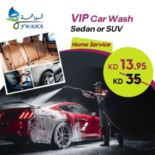 خدمة VIP لغسيل سيارتك الصالون أو الجيب من أمام منزلك من Fwaha Co