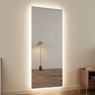 Large Rectangle LED Artistic Touch Mirror