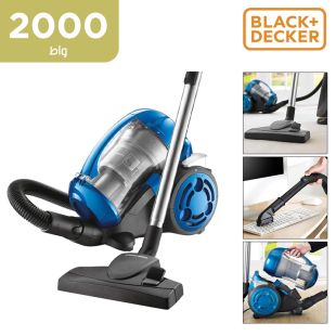 مكنسة كهربائية Cyclonic بدون كيس أتربة 2000 واط من Black & Decker