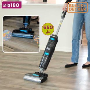 مكنسة لاسلكية رطب وجاف 180 واط من Black + Decker  (منتج جديد / من غير كرتون)